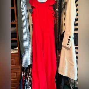 J crew Red Pant Suit size 10 NWT